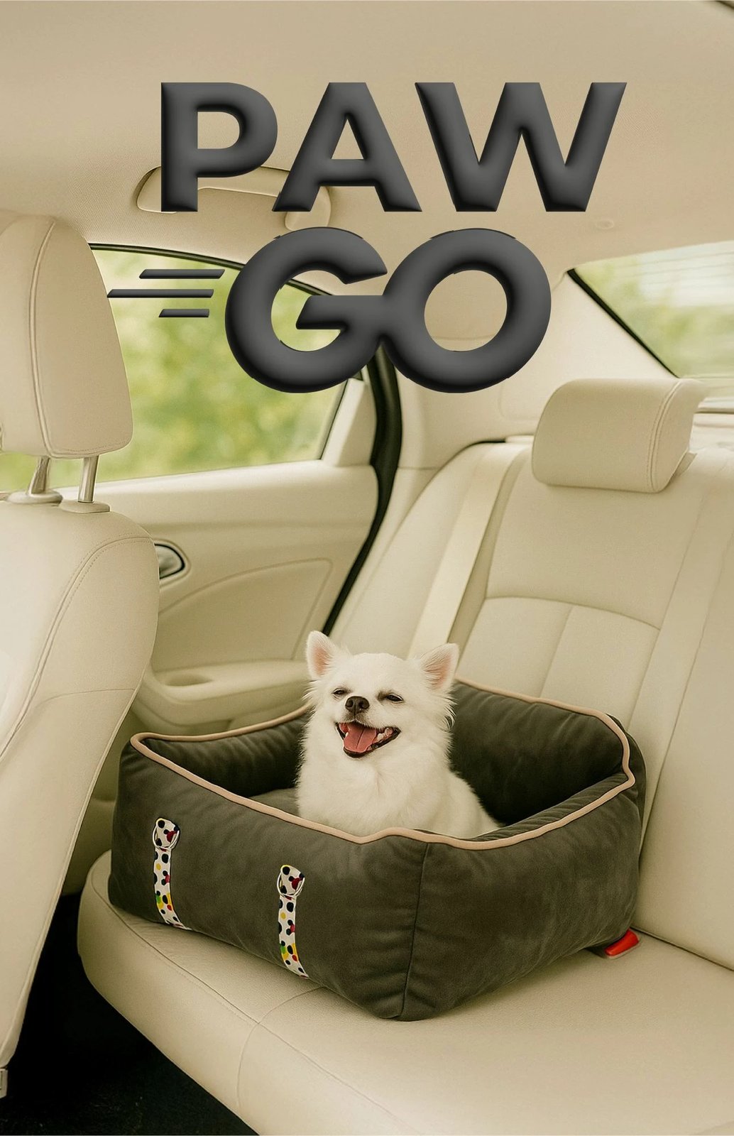 Shtrat për kafshë Paw Go, ngjyrë antracit, Paws & Whiskers, 40x55x15cm