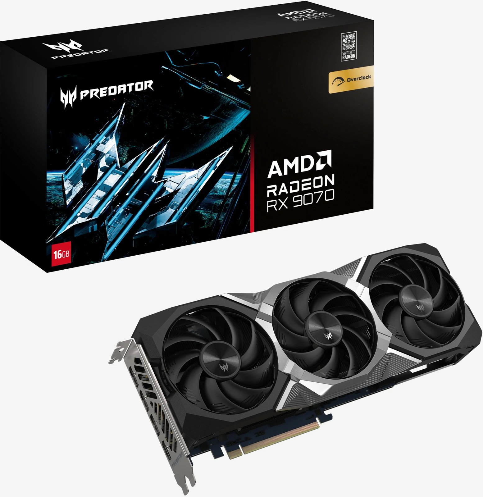 Kartelë grafike Acer Predator RX 9070 16GB GDDR6 3 fan