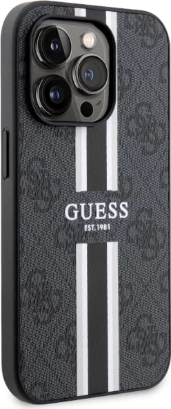 Mbështjellës Guess GUHMP14LP4RPSK për iPhone 14 Pro 6.1", hardcase, MagSafe, zi