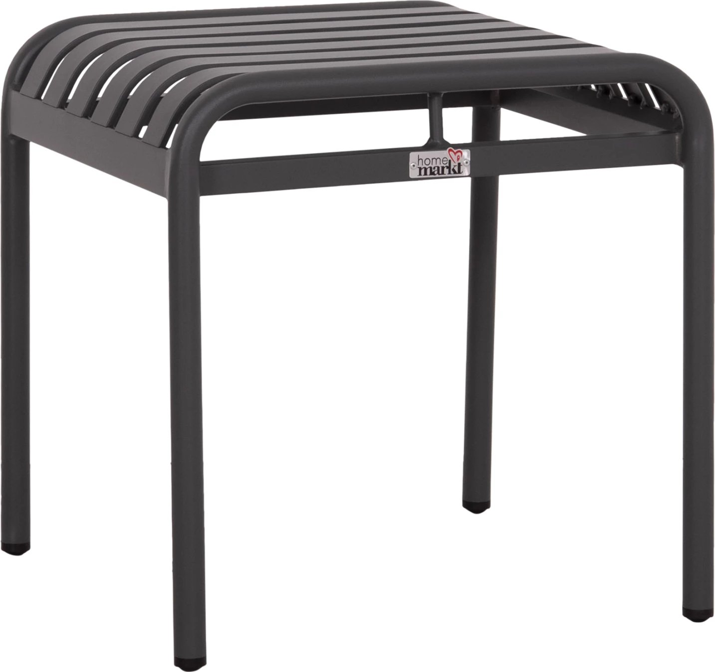 Stool i shkurtër alumini RACHEL, ngjyrë gri, FH6340.01, 45x45x46cm