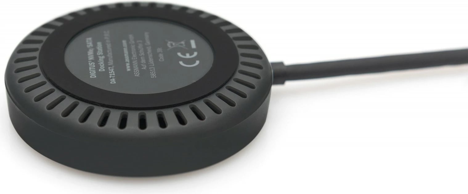 Stacion dokimi për SSD Digitus DA-71547, M.2 NVMe/SATA, USB-C 3.2 Gen2, 4TB, Zi