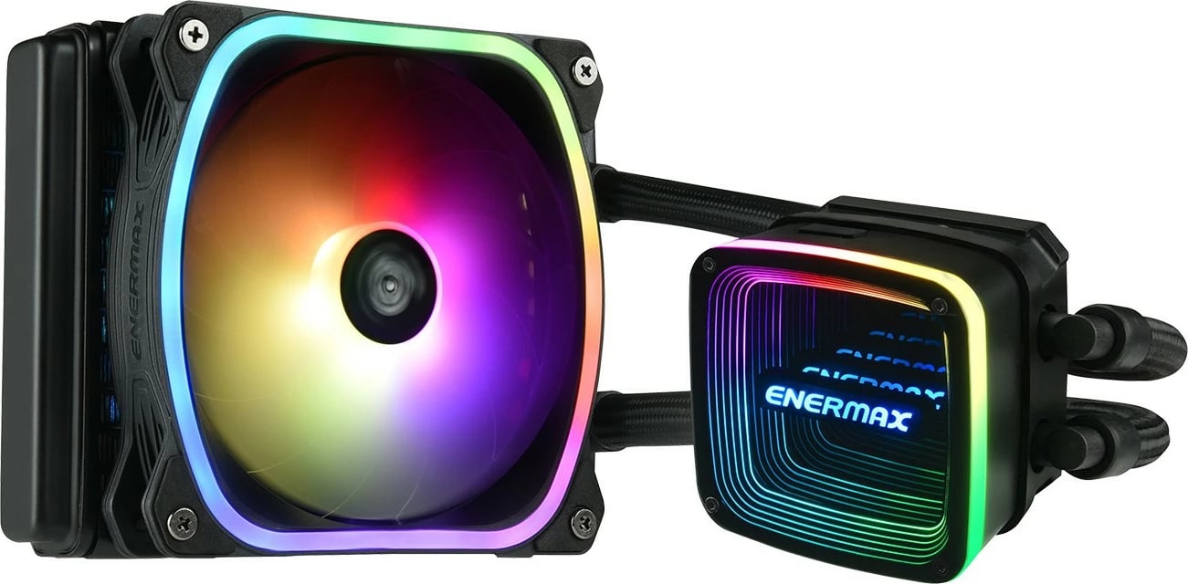 Ftohës uji Enermax Aquafusion ADV ELC-AQFA120-SQA, 120mm, RGB, i zi