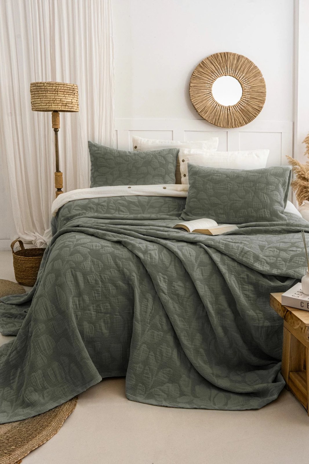 Set mbulesë krevati dopio, L'essentiel, Bambi, ngjyrë e gjelbër