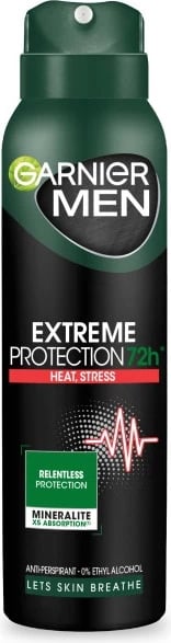 Antiperspirant sprej për meshkuj Garnier Men Extreme Protection 72h, 150ml