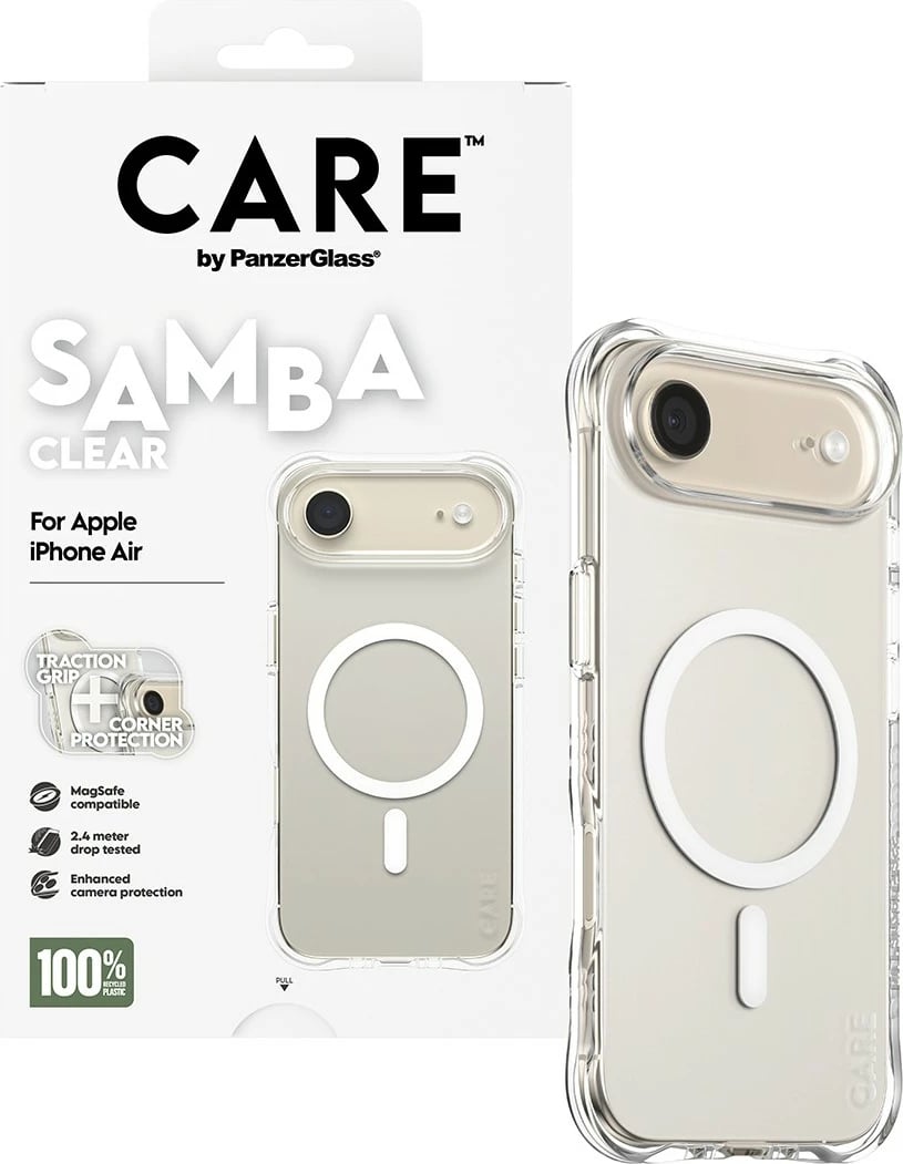 Mbështjellës PanzerGlass CARE Samba clear MagSafe për iPhone