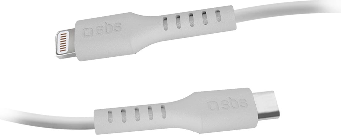 Kabllo USB-C në Lightning SBS TECABLELIGTC1W, 1m, e bardhë
