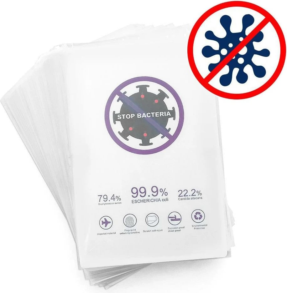 Folje hidrogel Hurtel për prerje me plotter CA310, 18x12cm, set 50 copë, transparente