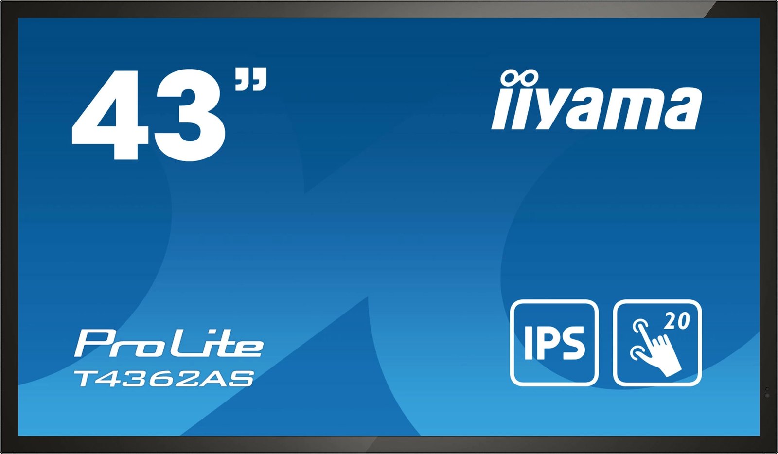 Panel interaktiv iiyama T4362AS-B1, 108 cm, 4K Ultra HD, IPS