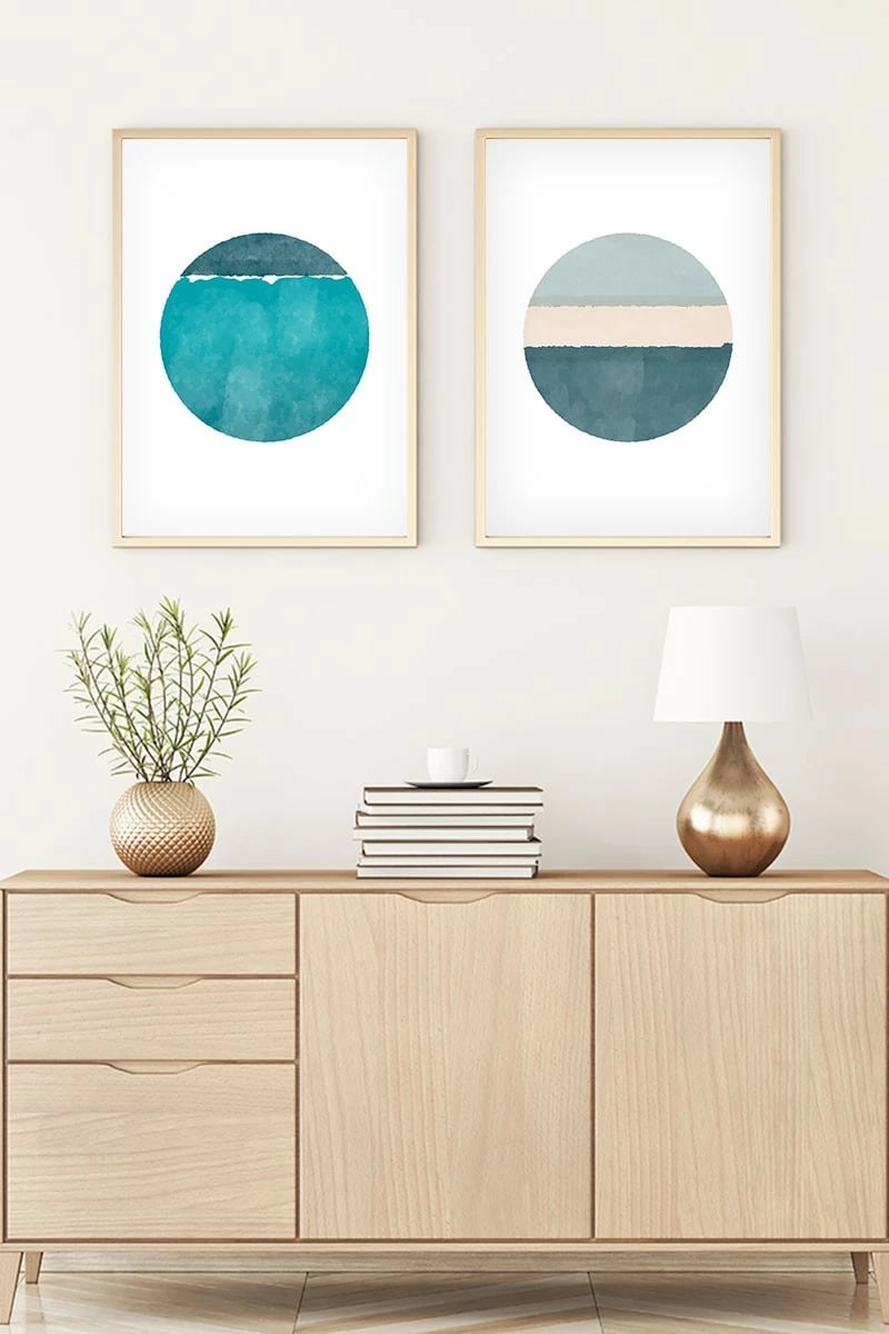 Pikturë dekorative me kornizë MDF (2 copë), Wallity, Huhu71, 70x50