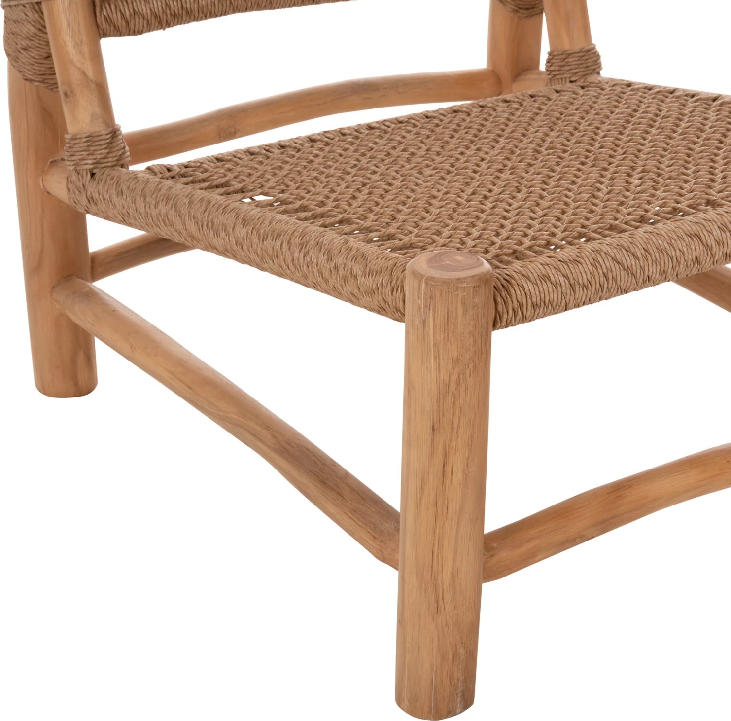 Karrige për brenda LONDER FH5986 dru TEAK dhe ratan sintetik 63x77x77Hcm