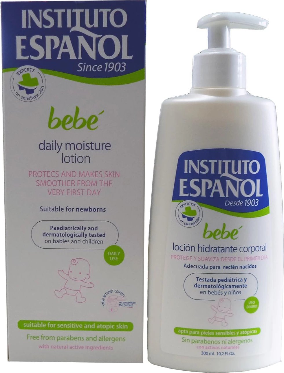 Losion trupi hidratues për fëmijë Instituto Español bebe 300ml