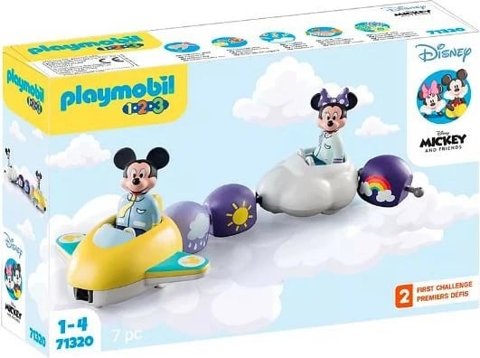Set lodrash Playmobil 1-2-3 Disney 71320 Ride in the Clouds me Mickey dhe Minnie, 7 pjesë