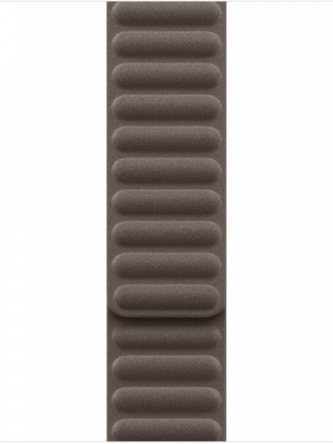 Rrip magnetik Apple për Apple Watch 42 mm, FineWoven, S/M, kafe-gri