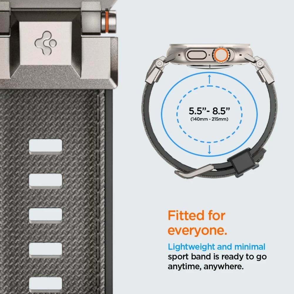 Rrip për Apple Watch Spigen DuraPro Armor, 44/45/46/49 mm, Gri