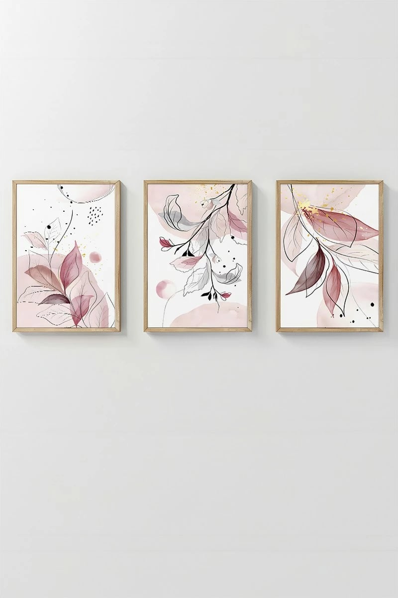 Pikturë dekorative me kornizë (3 copë), Wallity, Artsycllct41