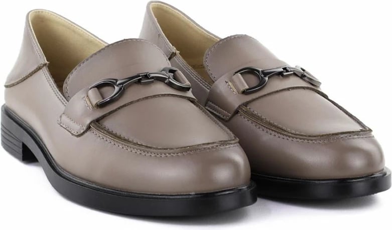 Mokasina lëkure për femra Vinceza 18117, bezhë