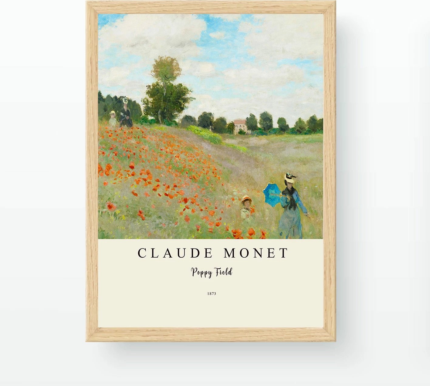 Pikturë dekorative me kornizë, Wallity, Poppy Field, shumëngjyrëshe, 55x75cm