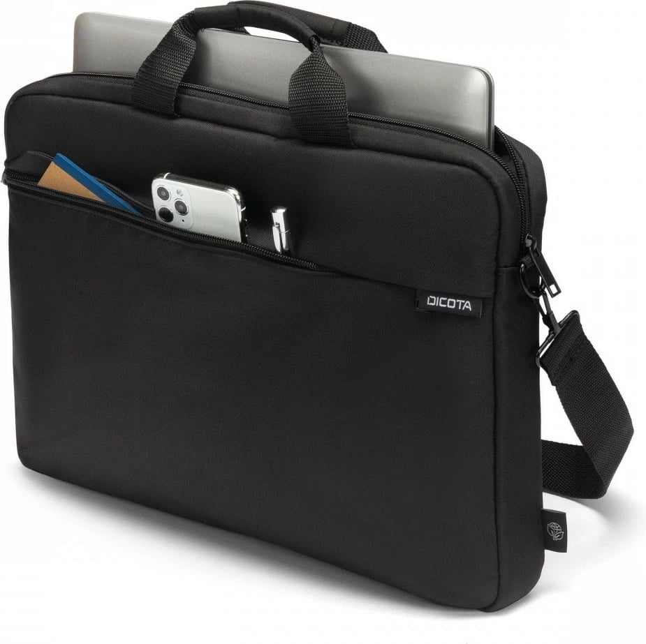 Mbështjellës DICOTA Slim Case ONE 14-16", rPET, i zi