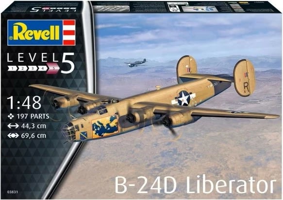 Model plastik avion Revell B-24D Liberator 1:48, 197 pjesë