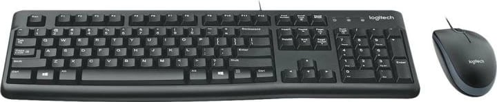 Set tastierë dhe Maus, Logitech, Desktop MK120, USB me kabllo, layout US, e zezë