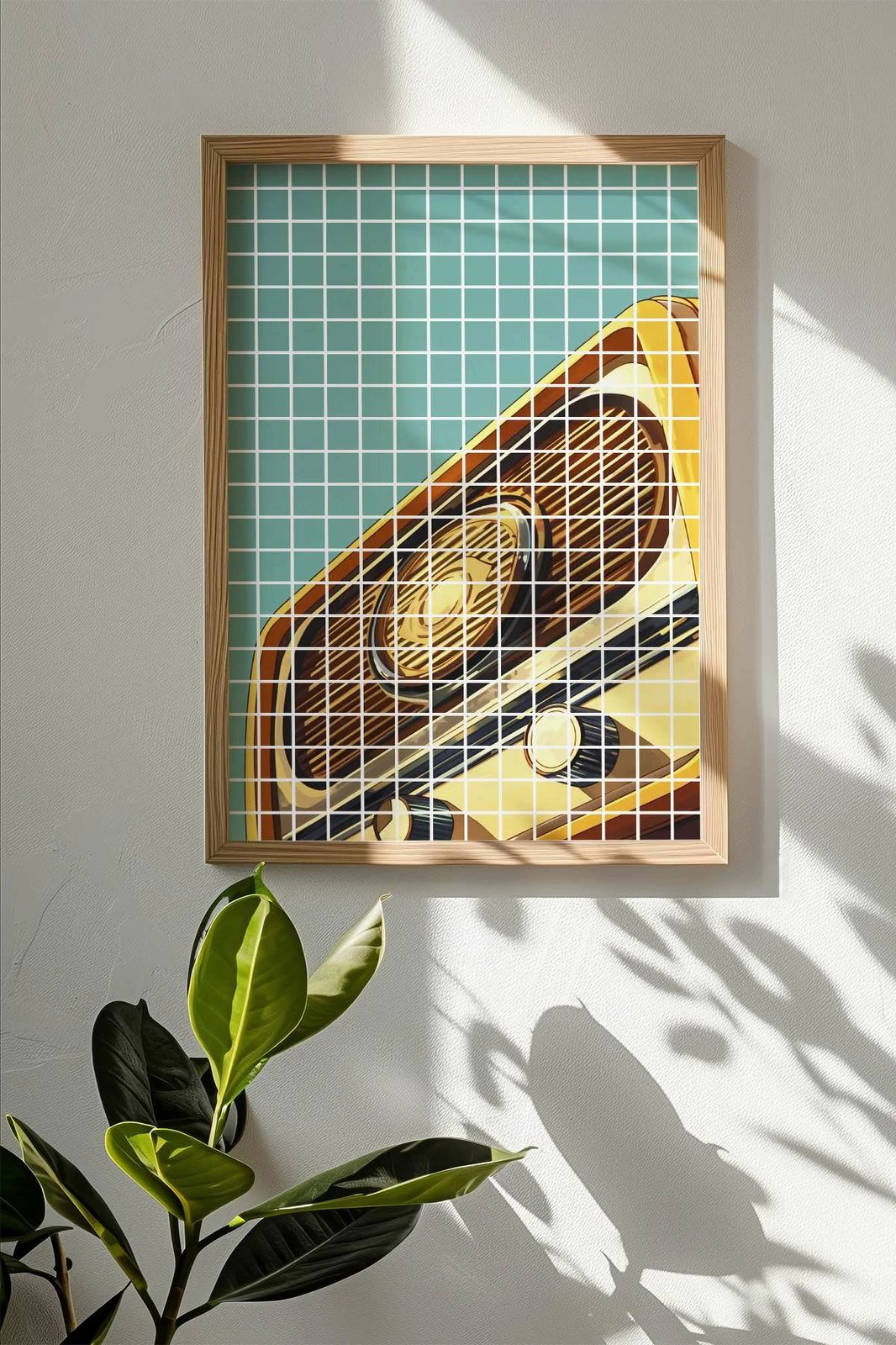 Pikturë dekorative me kornizë, Wallity, Popkare9, shumëngjyrëshe, 33x48cm