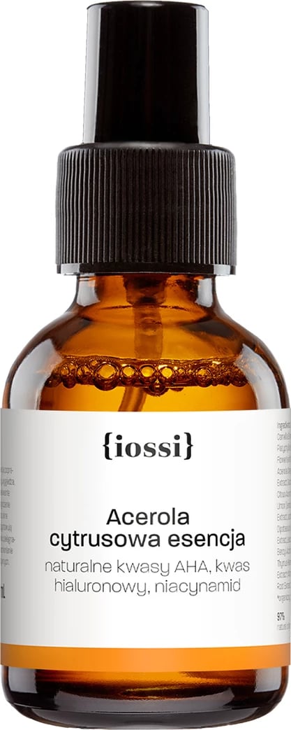 Essence për fytyrë Iossi Acerola Citrus me AHA, Acid Hialuronik, Niacinamid për femra, 50ml