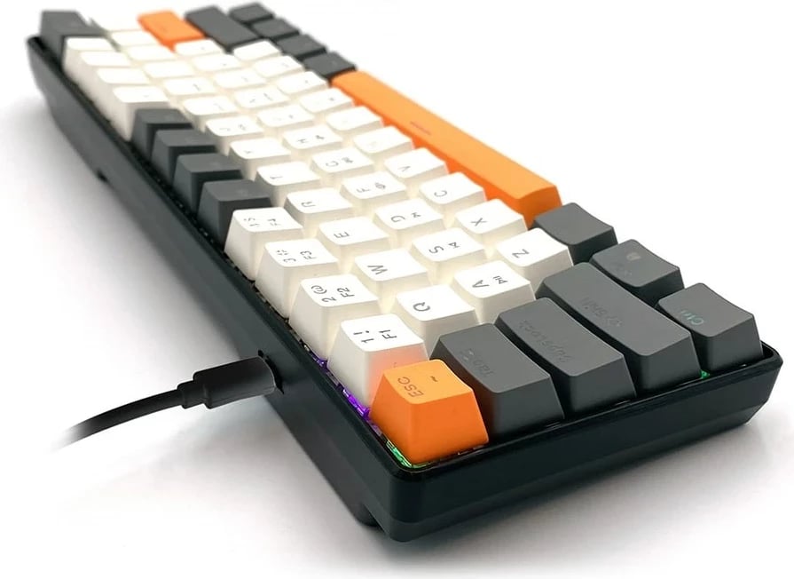 Tastierë mekanike Media-Tech MT1258, 60%, me ndriçim shumëngjyrësh, e zezë Tastierë mekanike Media-Tech MT1258, 60%, me ndriçim shumëngjyrësh, e zezë