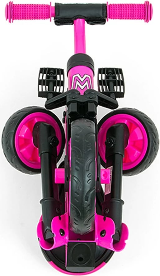 Tricikël fëmijësh 2‑në‑1, Milly Mally Grande, i palosshëm, rrota shkumë, 12m+, ngarkesa 25 kg, blu