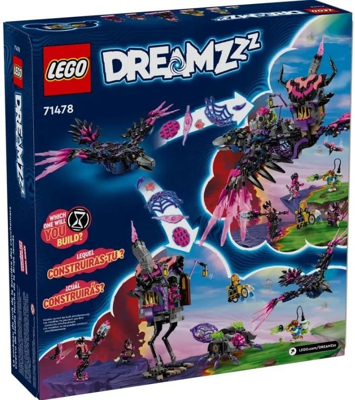 Set ndërtimi LEGO DREAMZzz 71478 Northern Raven Neverknow, 1203 pjesë, shumëngjyrësh