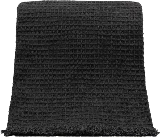 Mbulesë dekorative Maroko, pambuk, gri e errët, 130x170cm