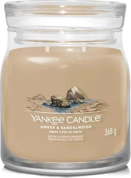 Qiri aromatik Yankee Candle Amber & Sandalwood 368g