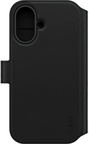 Mbështjellës PanzerGlass CARE Tango 2in1 Wallet për iPhone 16, MagSafe, Zi