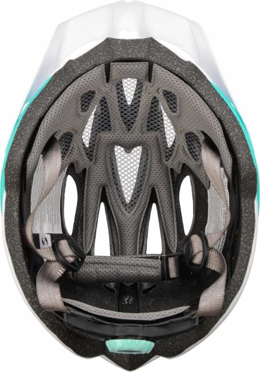 Helmetë biçiklete Meteor unisex, e bardhë/jeshile