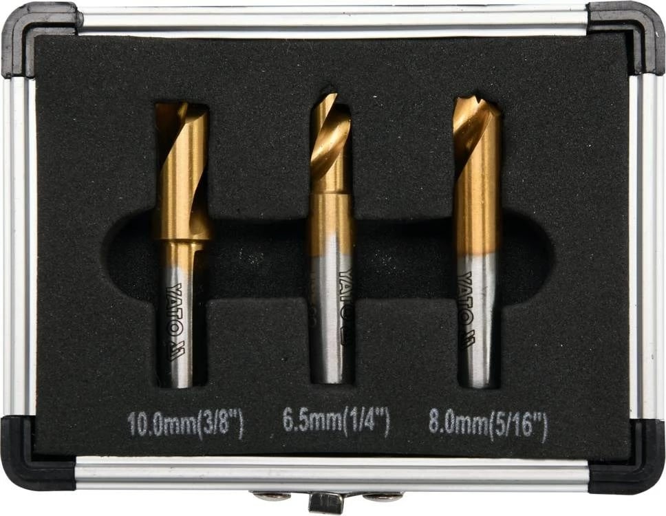 Set spirale për shpim YATO YT-28921, 3 copë, e artë