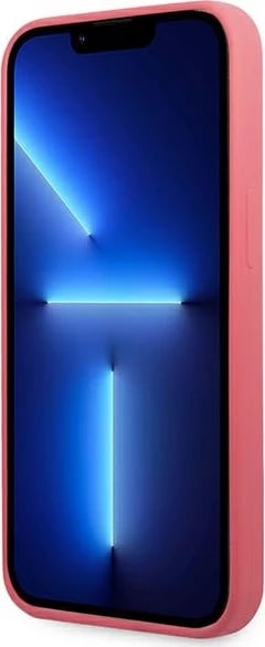 Mbështjellës Karl Lagerfeld Silicone Plaque për iPhone 13/13 Pro, 6.1", Fuksja