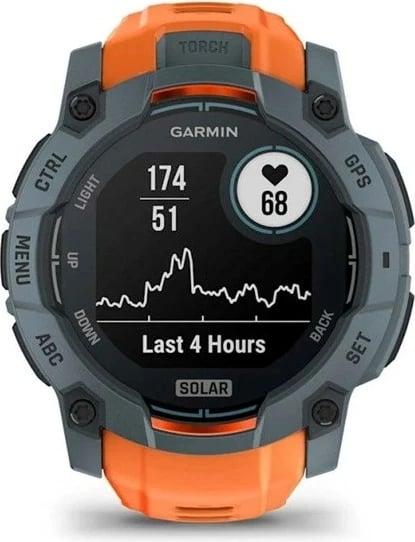 Smartwatch Garmin Instinct 3, 1.1", GPS, portokalli