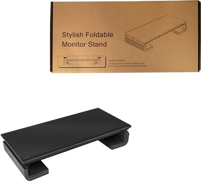 Mbajtës monitori LogiLink BP0140, ergonomik, i palosshëm, me sirtar dhe mbajtëse telefoni, i zi Mbajtës monitori LogiLink BP0140, ergonomik, i palosshëm, me sirtar dhe mbajtëse telefoni, i zi