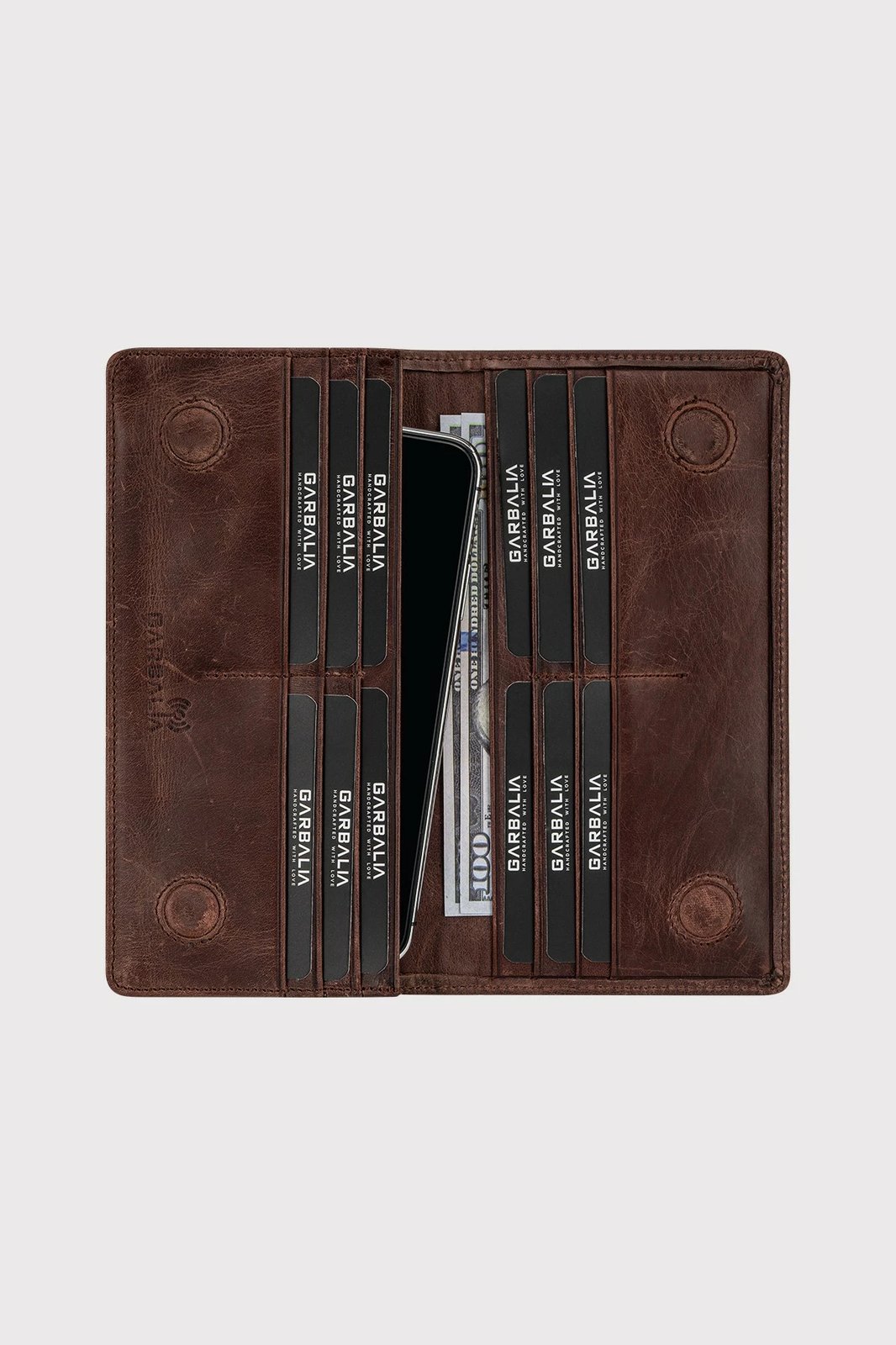 Portofol për burra, lëkurë e vërtetë, ngjyrë kafe, Zoozie Bags, Hamburg