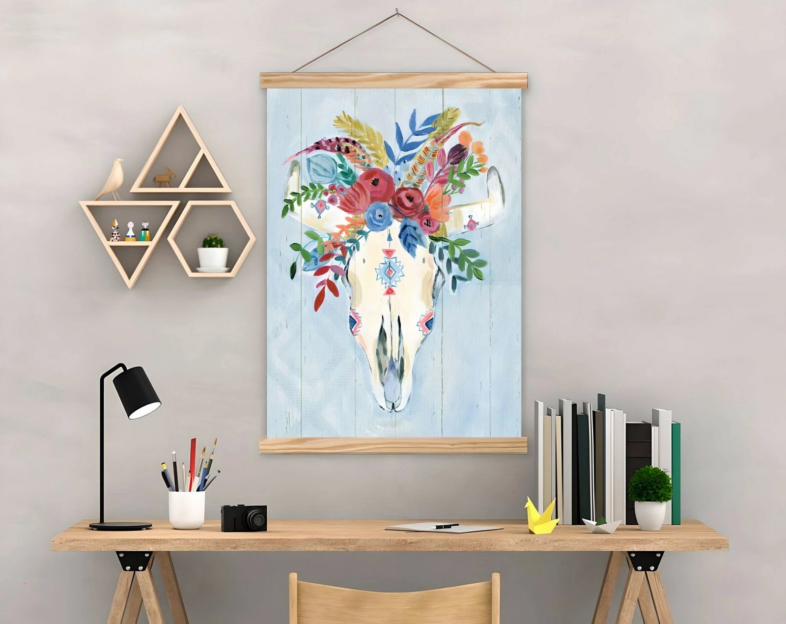 Pikturë dekorative me kornizë, shumëngjyrëshe, Wallity MRG39, 50x70cm