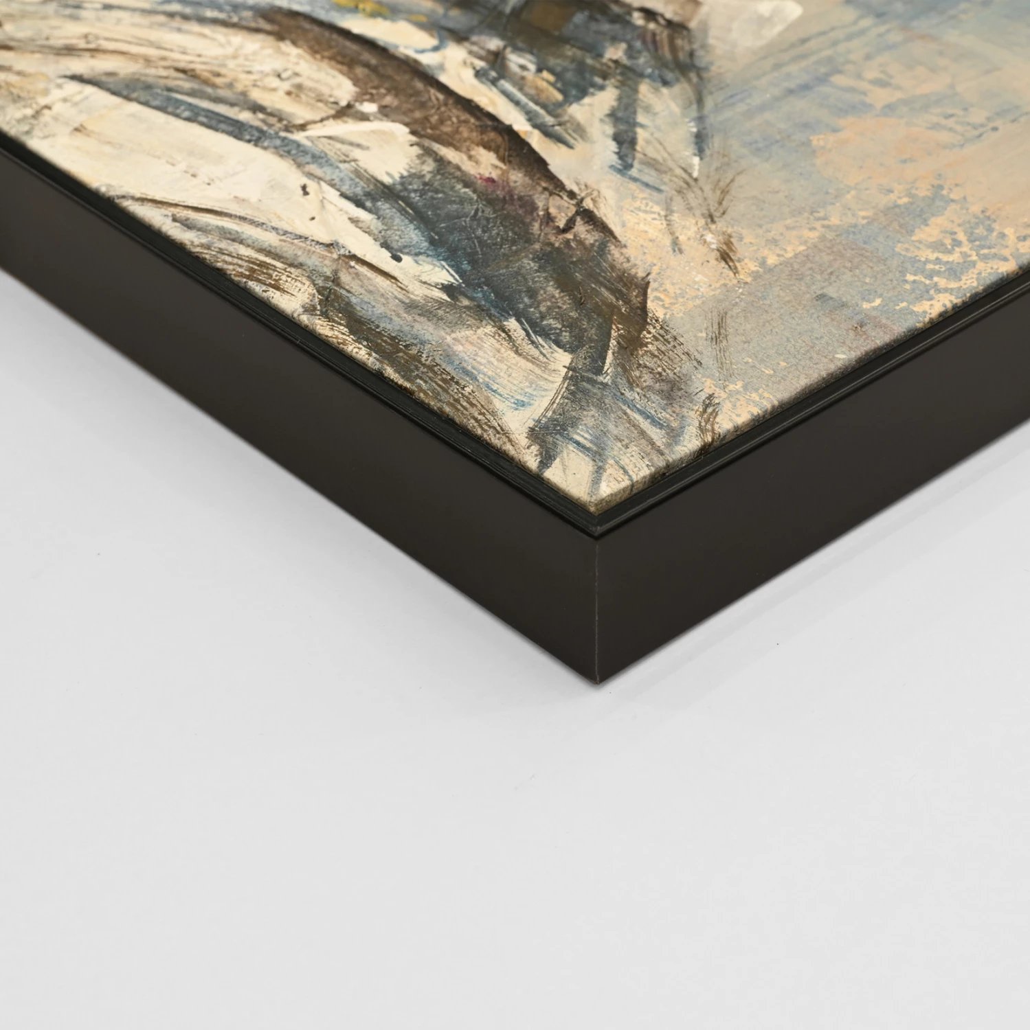 Pikturë muri FH4544 me kornizë të zezë PS, kanavacë e printuar me profil gruaje, 102x4.5x102 cm