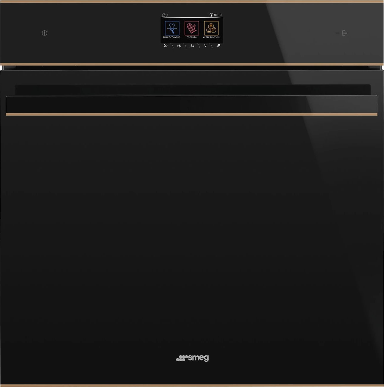 Furrë Dolce Stil Novo SMEG SOP6604S2PNR, 68 L, e zezë