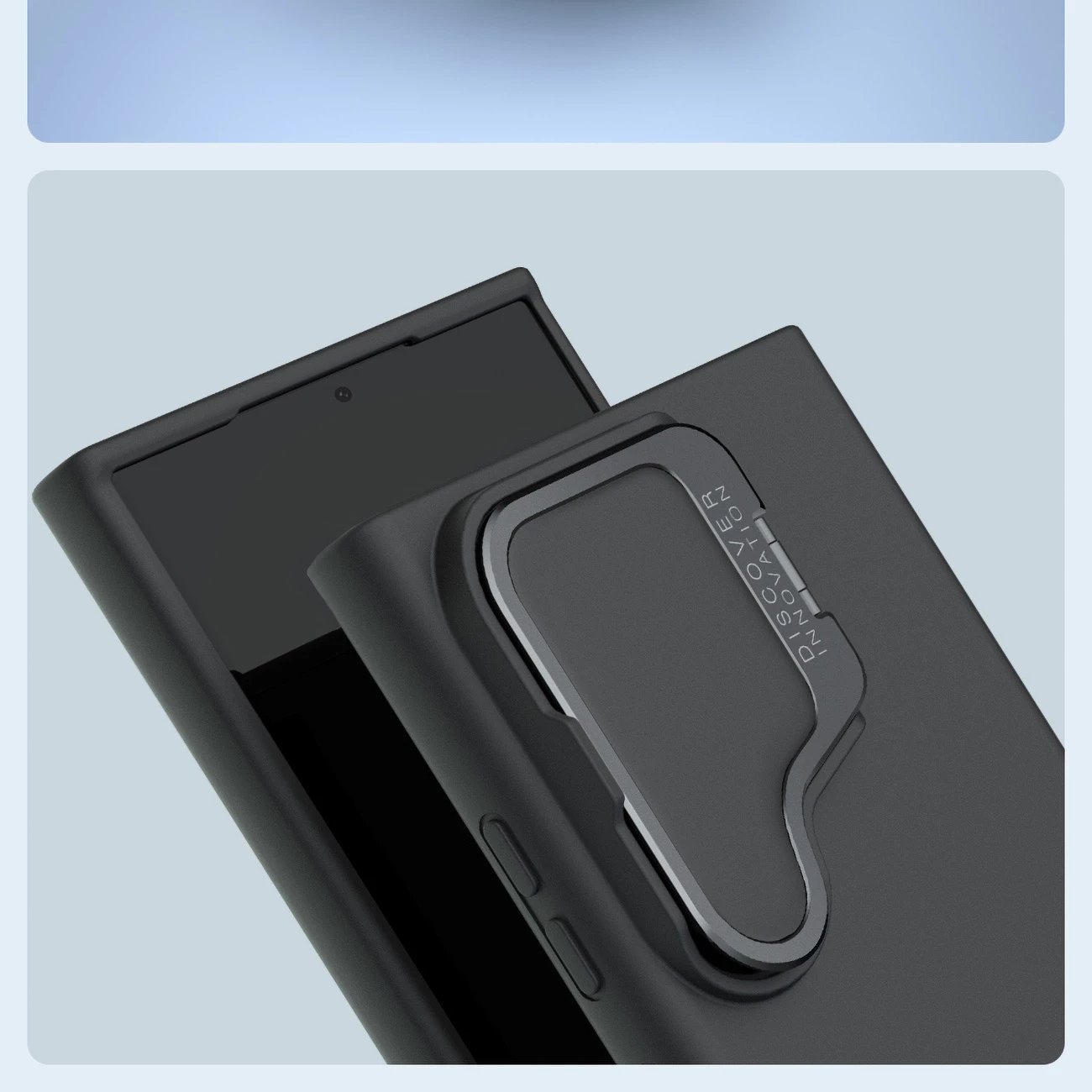 Mbështjellës silikon Nillkin CamShield Silky Prop për Samsung Galaxy S24 Ultra, i zi