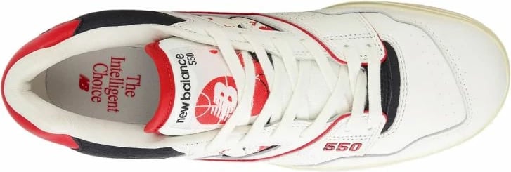 Atlete unisex New Balance, të bardha me të kuqe