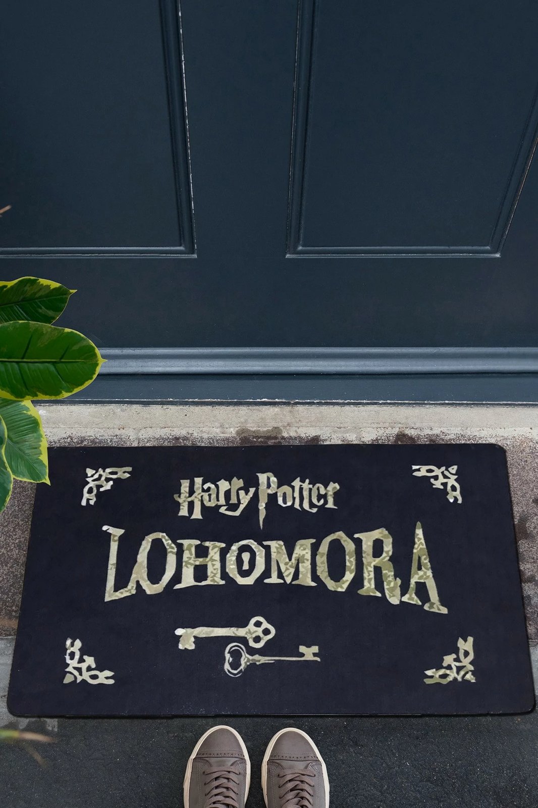 Shilte hyrëse PVC, dizajn Harry Potter Lohomora, shumëngjyrëshe, 40x60cm