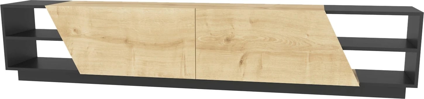 Komodë TV Hanah Home, Rhodes, antracit dhe lis