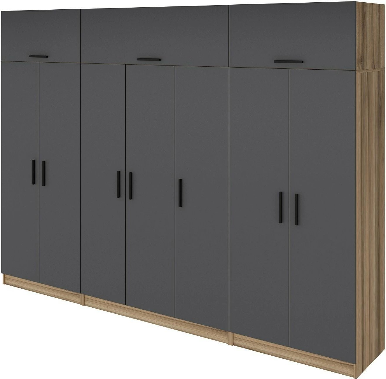 Dollap garderobe Skye Decor, anthracite & dore, Minar Kale - 7722