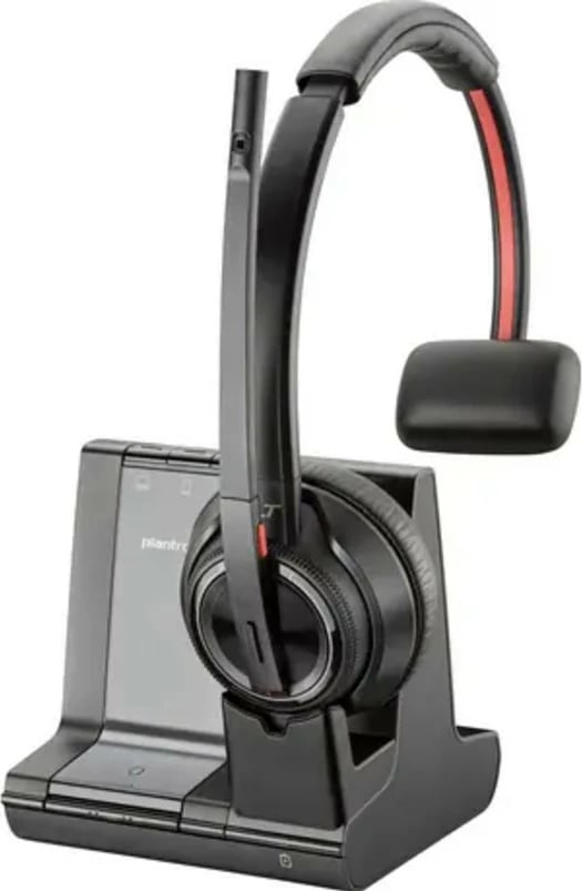 Kufje POLY Savi 8210-M Office, mono, me bazë DECT & Bluetooth, e zezë