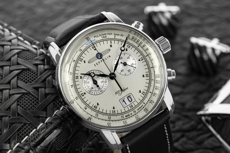 Orë dore për meshkuj Zeppelin, e zezë