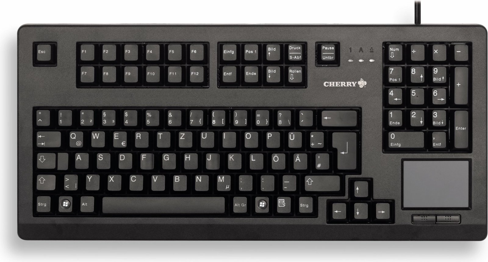Tastierë Cherry TouchBoard G80-11900, Full-size, Wired, USB, Mekanike, QWERTZ, E zezë