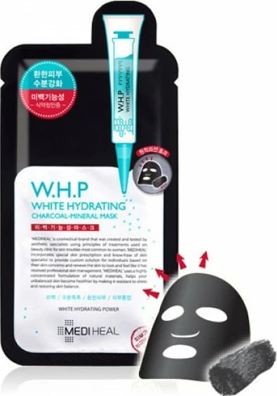 Maskë fytyre Mediheal W.H.P White Hydrating Black Mask EX, 25ml